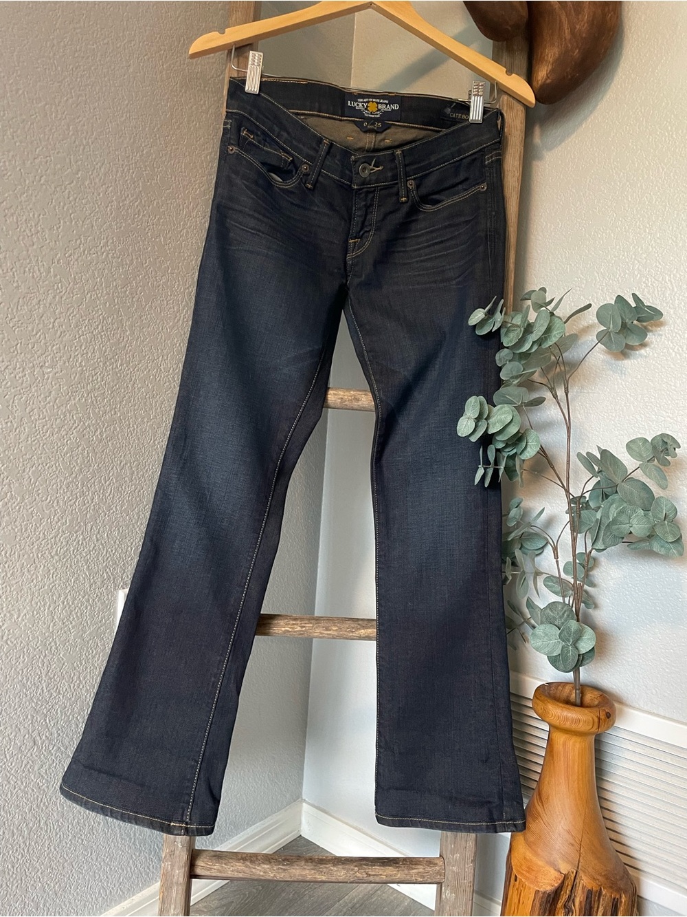 Lucky Brand Dark Indigo Ankle Bootcut Jeans